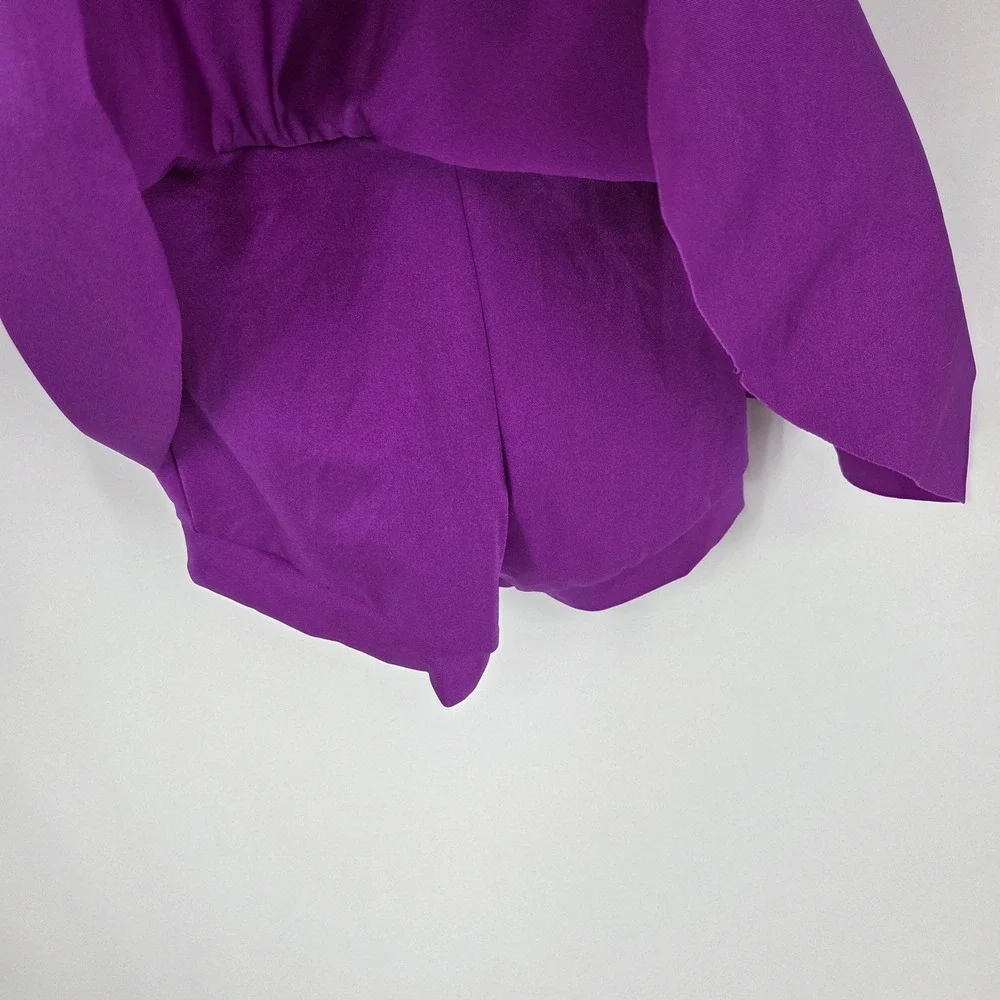 Weissman Purple Sequin Mock Neck Halter Dance Costume Skirted Leotard Kids SC